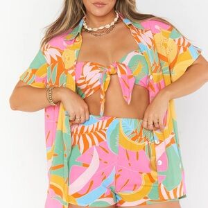 Show me your mumu Parker Tropical/fruit Print Swim Set